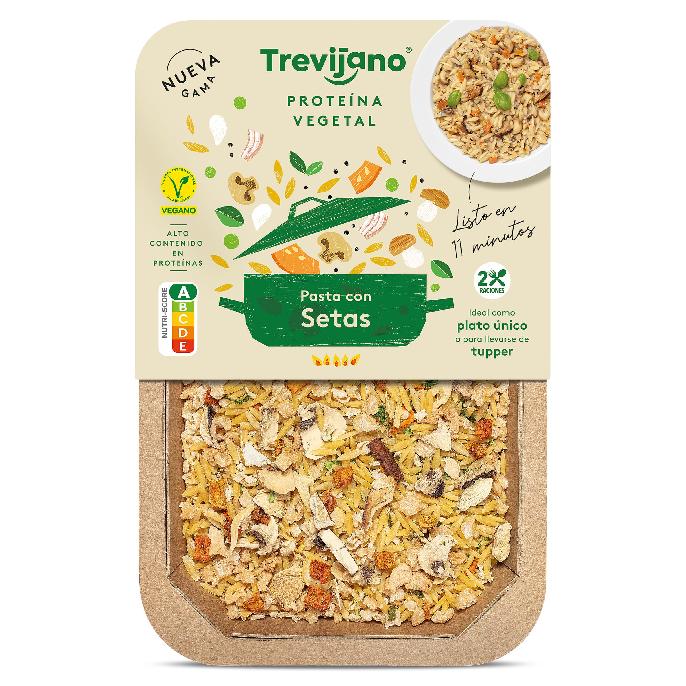 Pasta con setas Trevijano 200 g