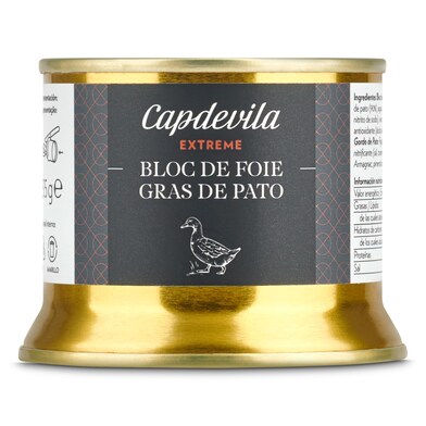 Bloc de foie de pato Capdevila lata 135 g-0 Bloc de foie de pato Capdevila lata 135 g-0