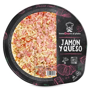 pizza jamon y queso 400 g