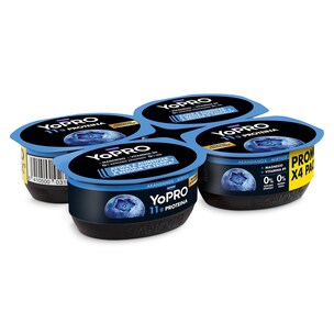 Postre sabor arándanos alto en proteínas Yopro 4 x 120 g