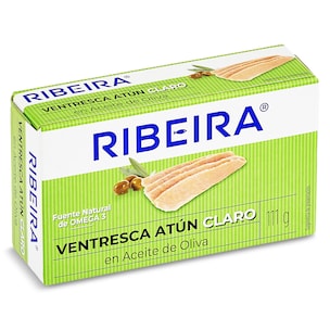 Ventresca de atún claro en aceite de oliva Ribeira 73 g