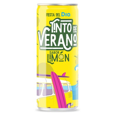 Tinto de verano sabor limón Dia lata 33 cl-0 Tinto de verano sabor limón Dia lata 33 cl-0