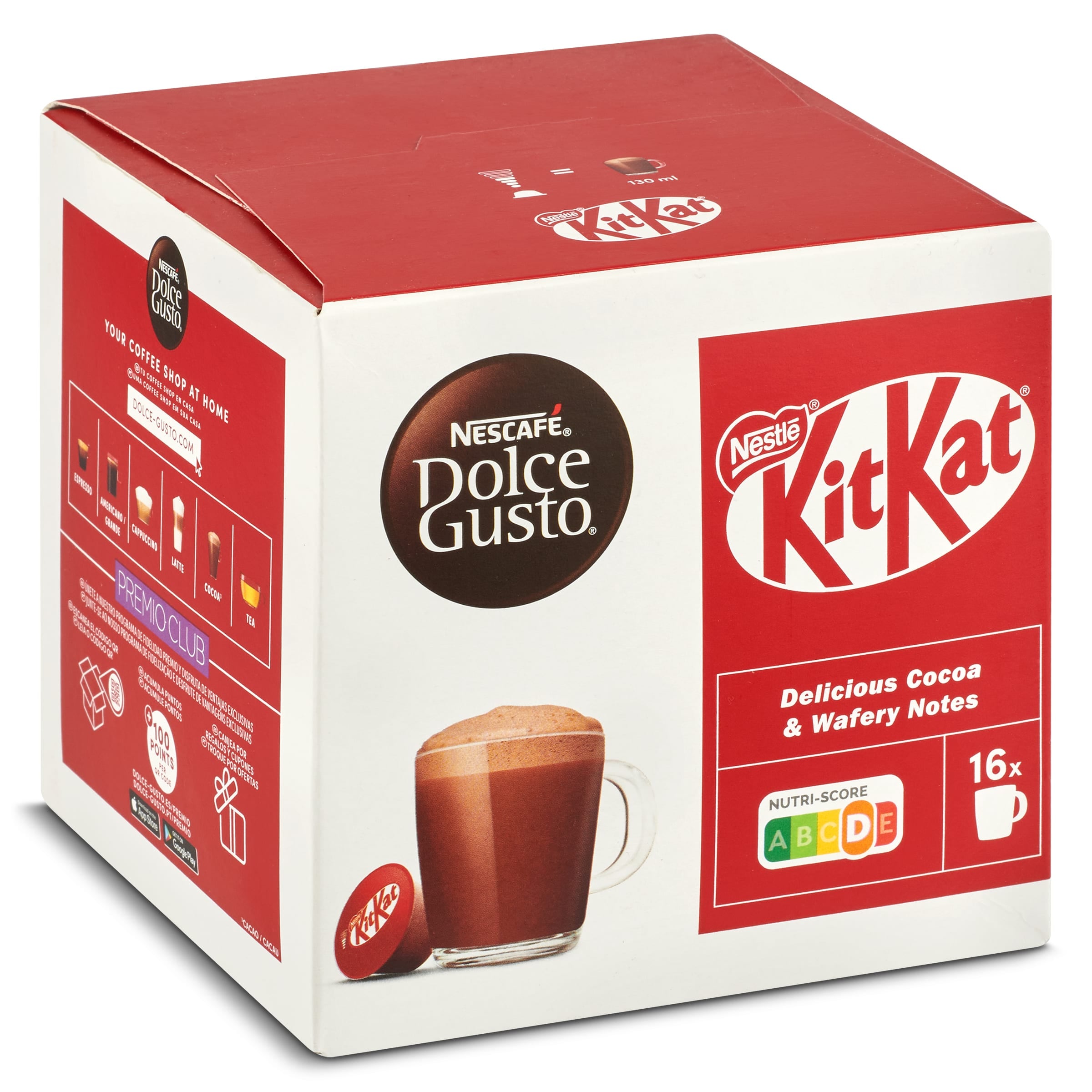 Cacao en cápsulas kit kat Dolce Gusto 16 unidades