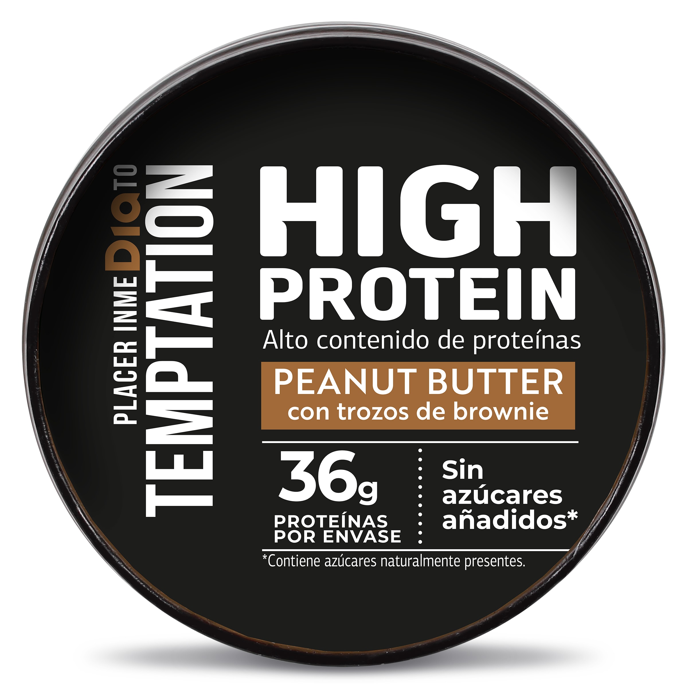 Tarrina de cacahuete alto en proteínas Dia Temptation 350 g
