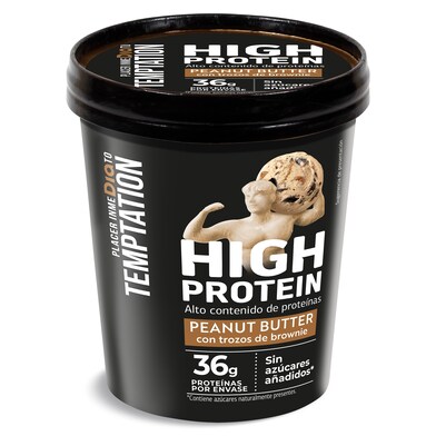 Helado de cacahuete alto en proteínas Temptation de Dia tarrina 350 g-0