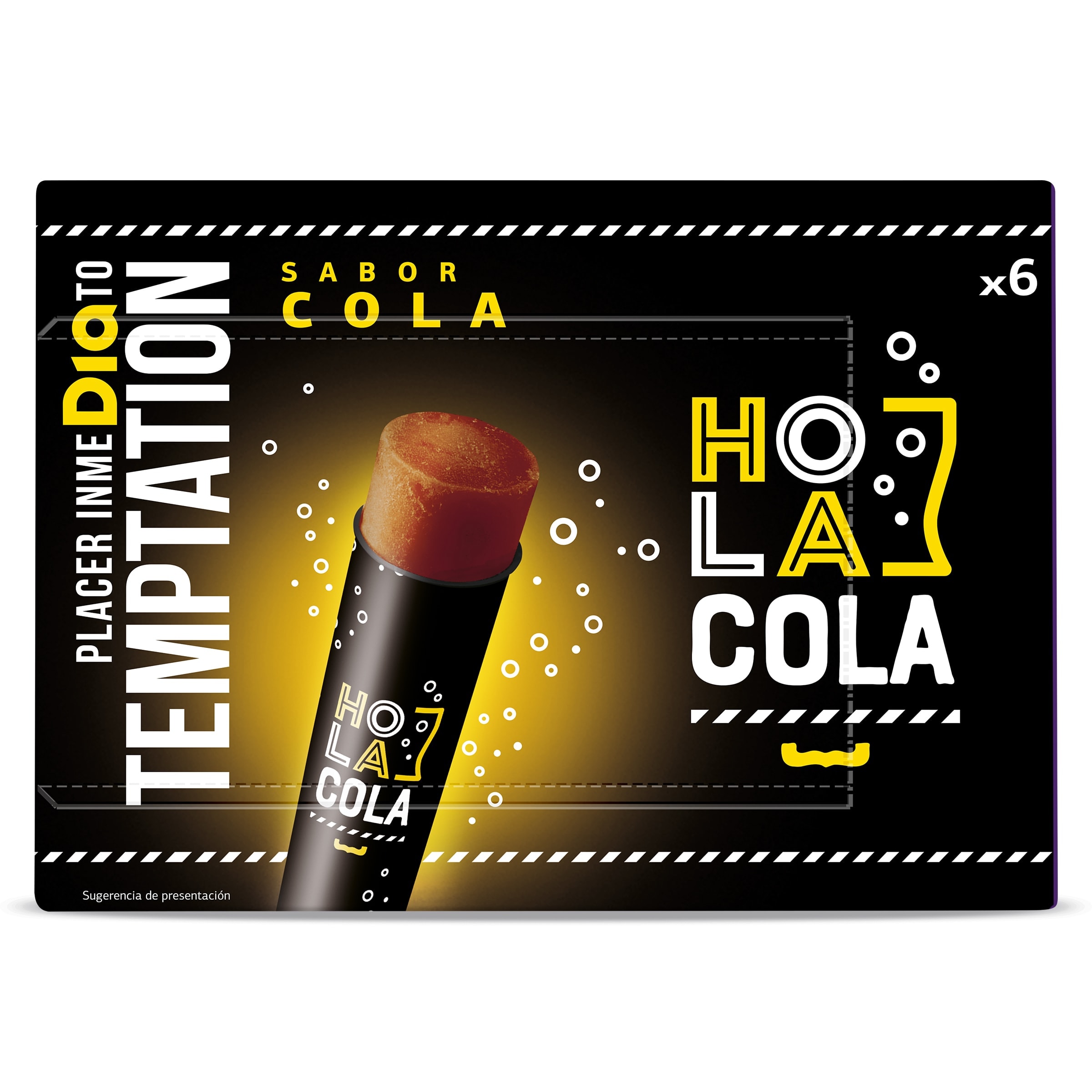 Polos sabor Hola Cola Dia Temptation 6 x 112 g