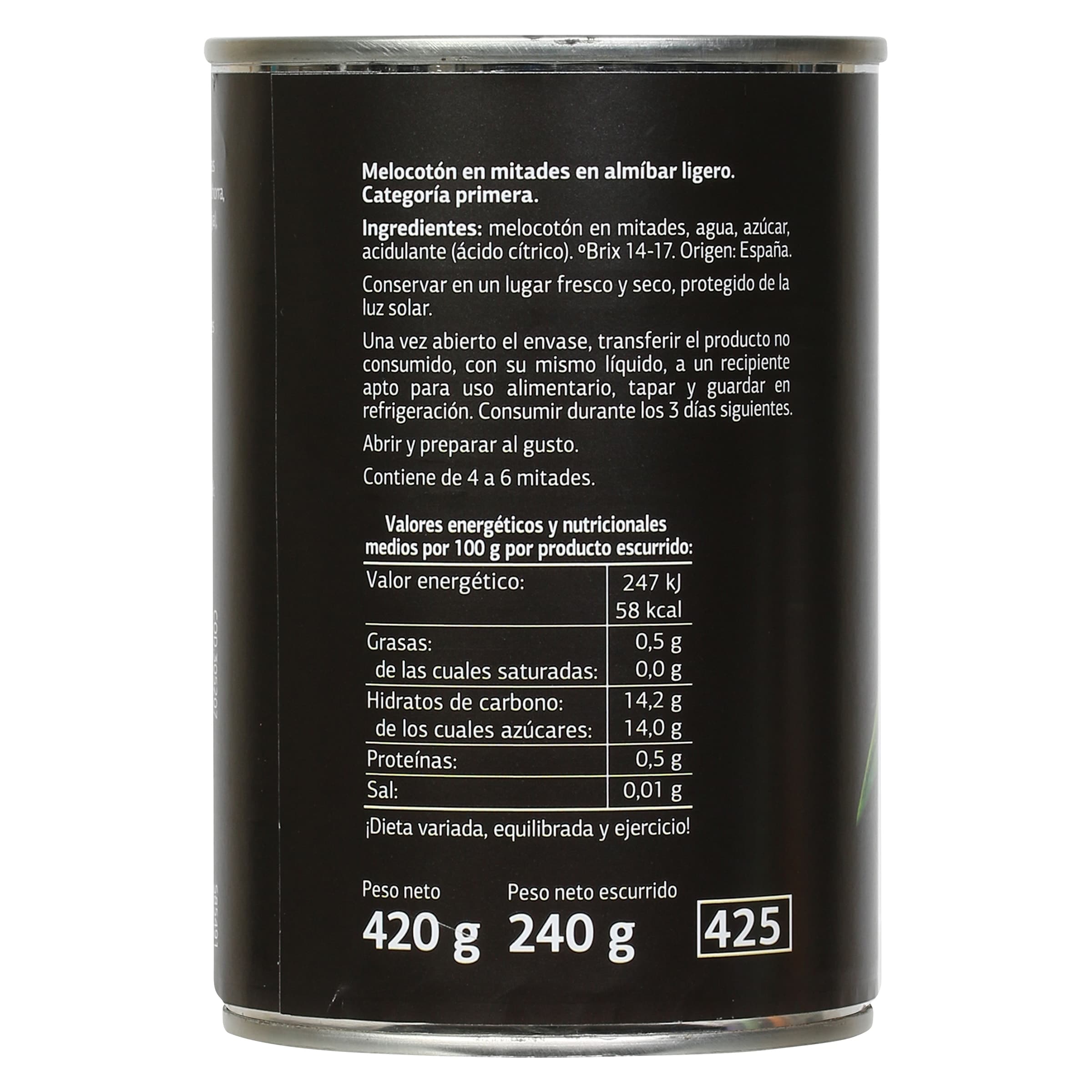 Melocotón en almíbar Dia Fruticampo 240 g