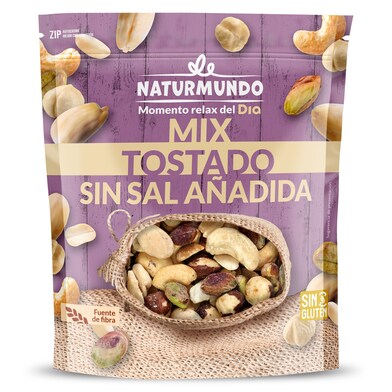 Mix de frutos secos tostado sin sal añadida Naturmundo de Dia bolsa 200 g-0 Mix de frutos secos tostado sin sal añadida Naturmundo de Dia bolsa 200 g-0