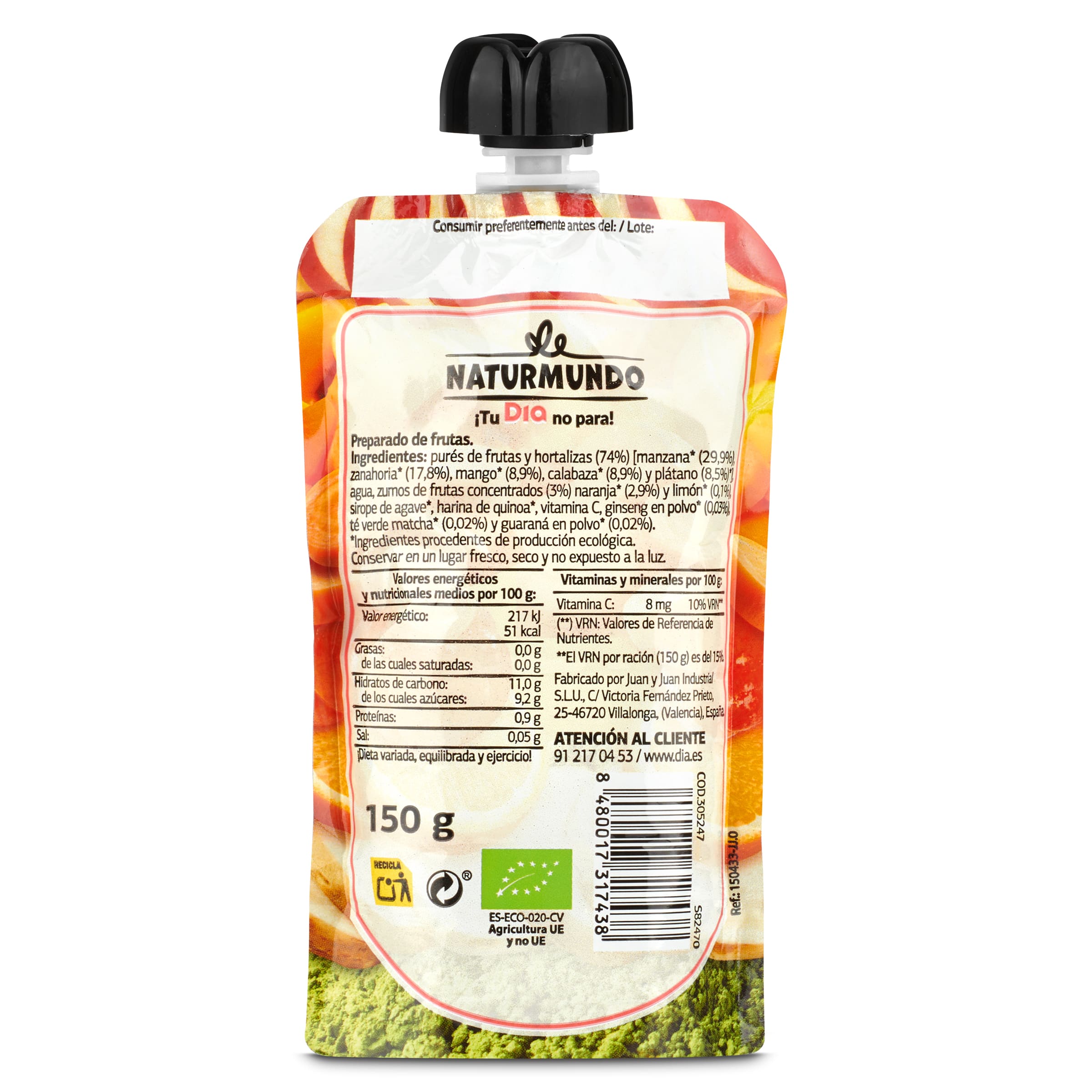 Smoothie energy Dia Naturmundo 150 ml