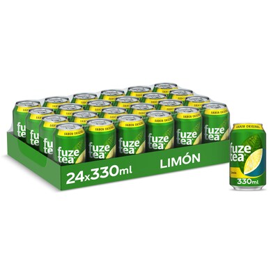 Refresco de té limón sabor original Fuze tea pack 24 x 33 cl-0 Refresco de té limón sabor original Fuze tea pack 24 x 33 cl-0