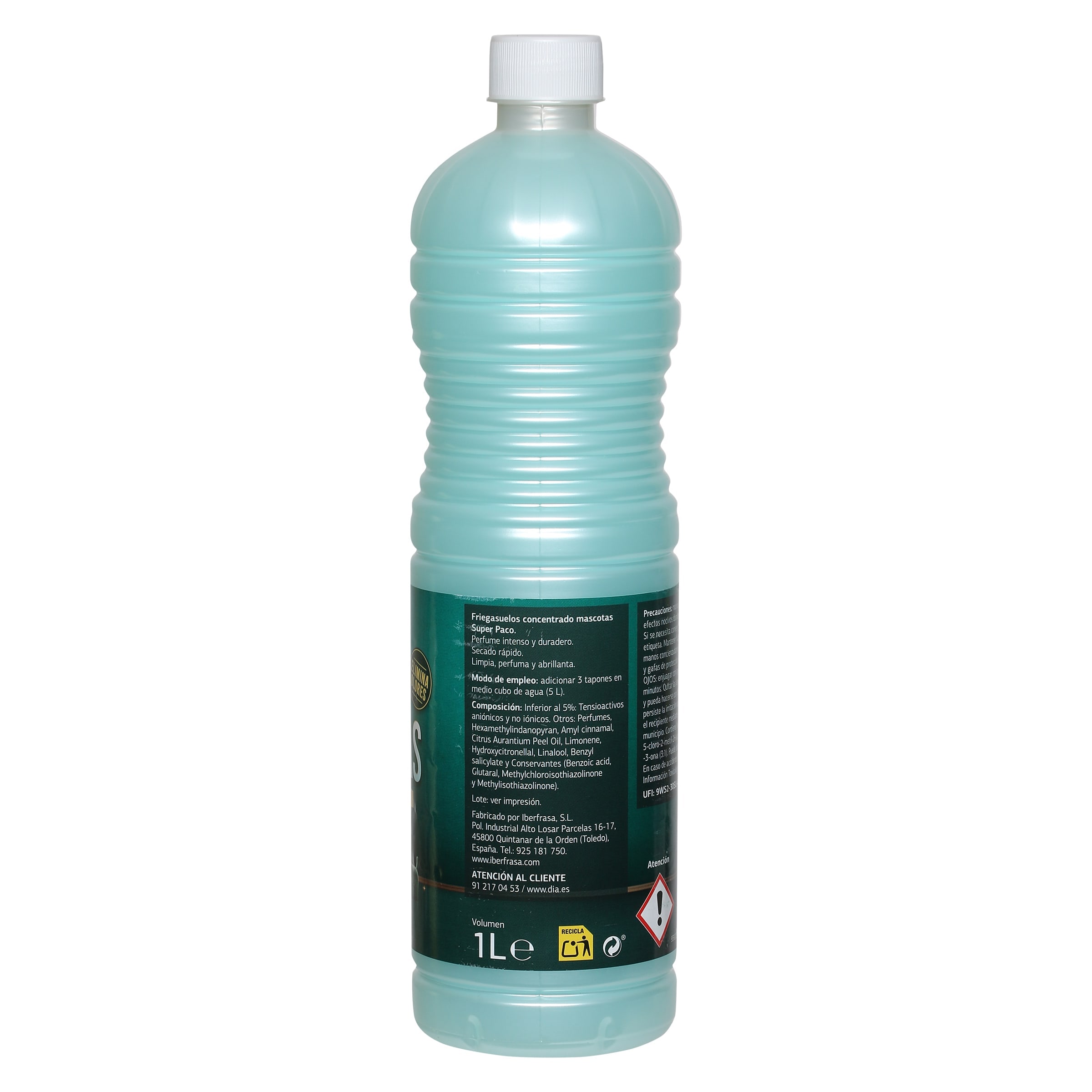 Friegasuelos concentrado mascotas Dia Super Paco 1 L