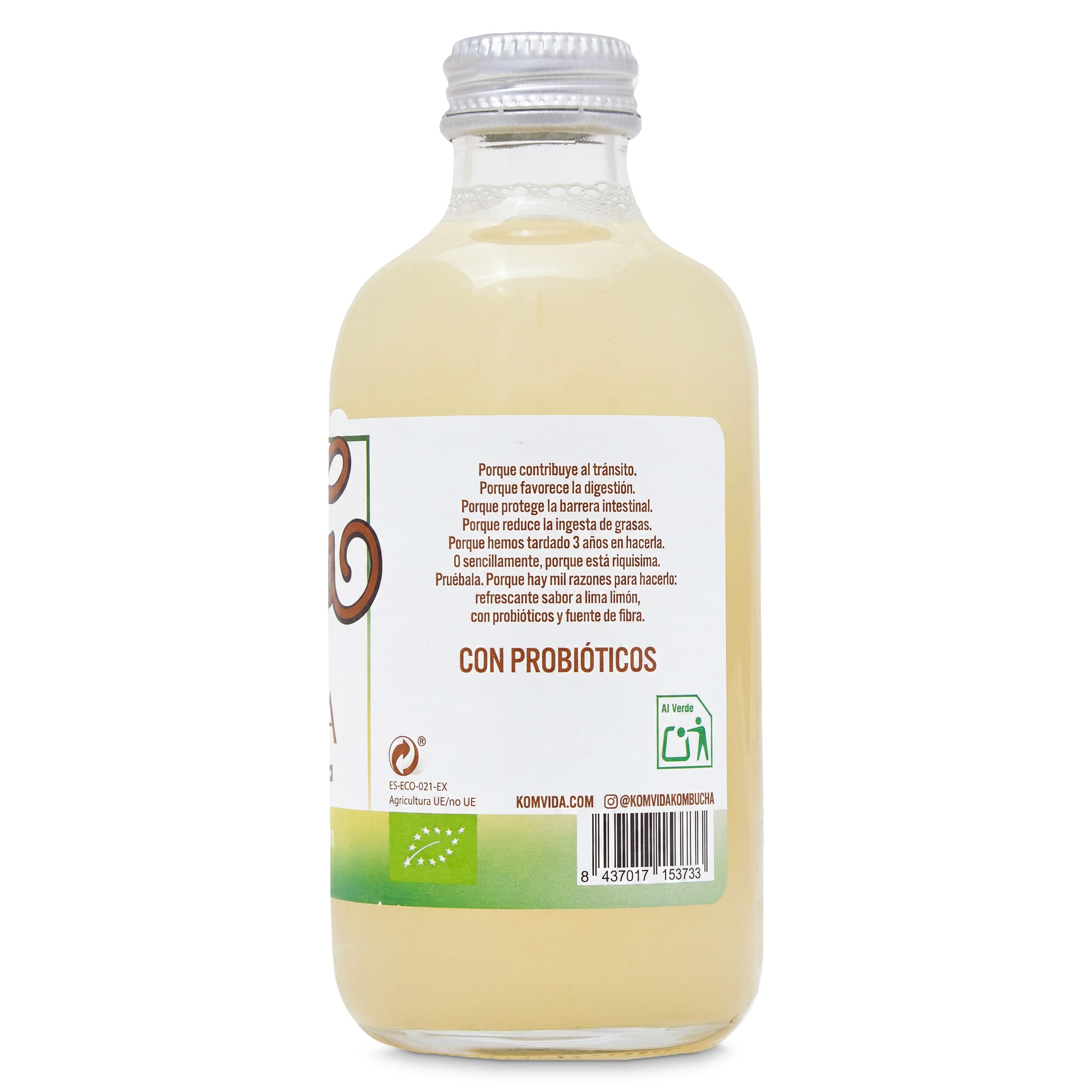 Kombucha fibra Komvida 250 ml