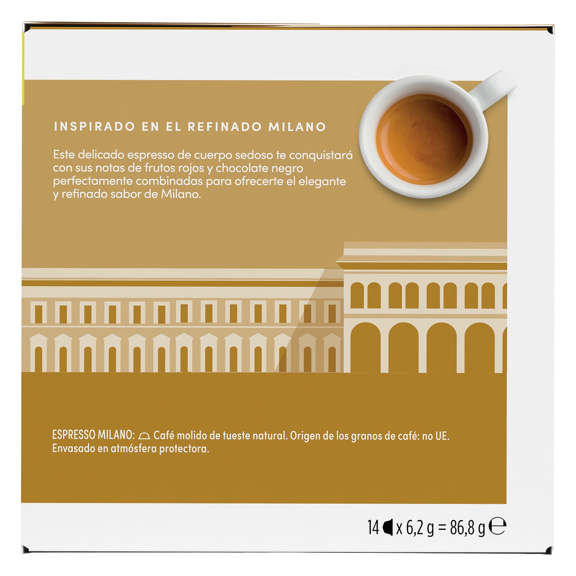 Cápsulas de café espresso Milano Dolce Gusto 14 unidades