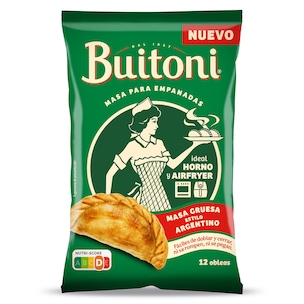 masa gruesa para empanadillas estilo argentino bolsa 350 g