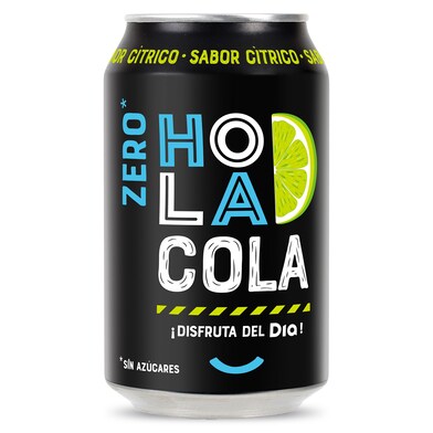 Refresco de cola zero sabor cítrico Hola Cola de Dia lata 33 cl-0 Refresco de cola zero sabor cítrico Hola Cola de Dia lata 33 cl-0