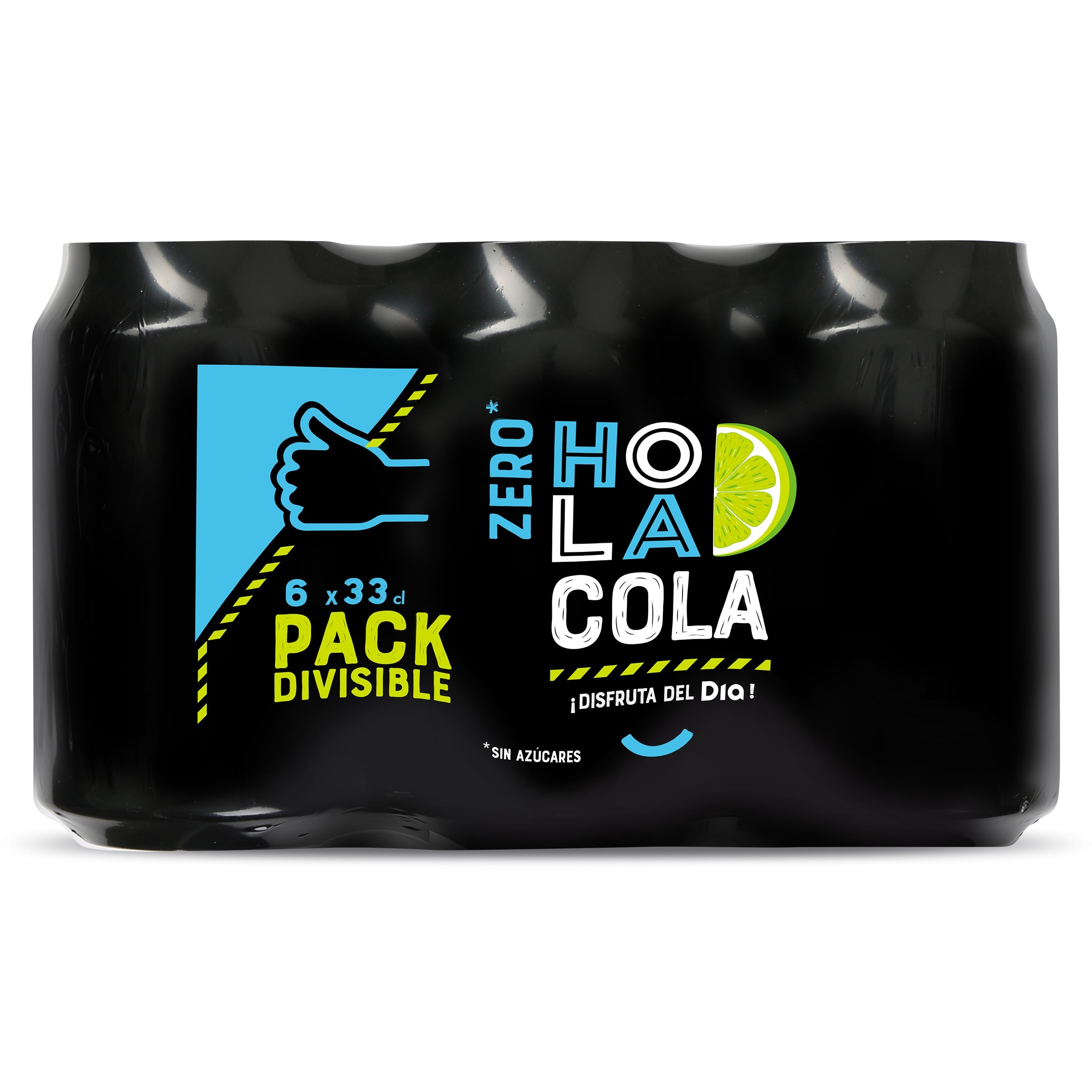 Refresco de cola zero sabor cítrico Dia Hola Cola pack 6 x 330 ml