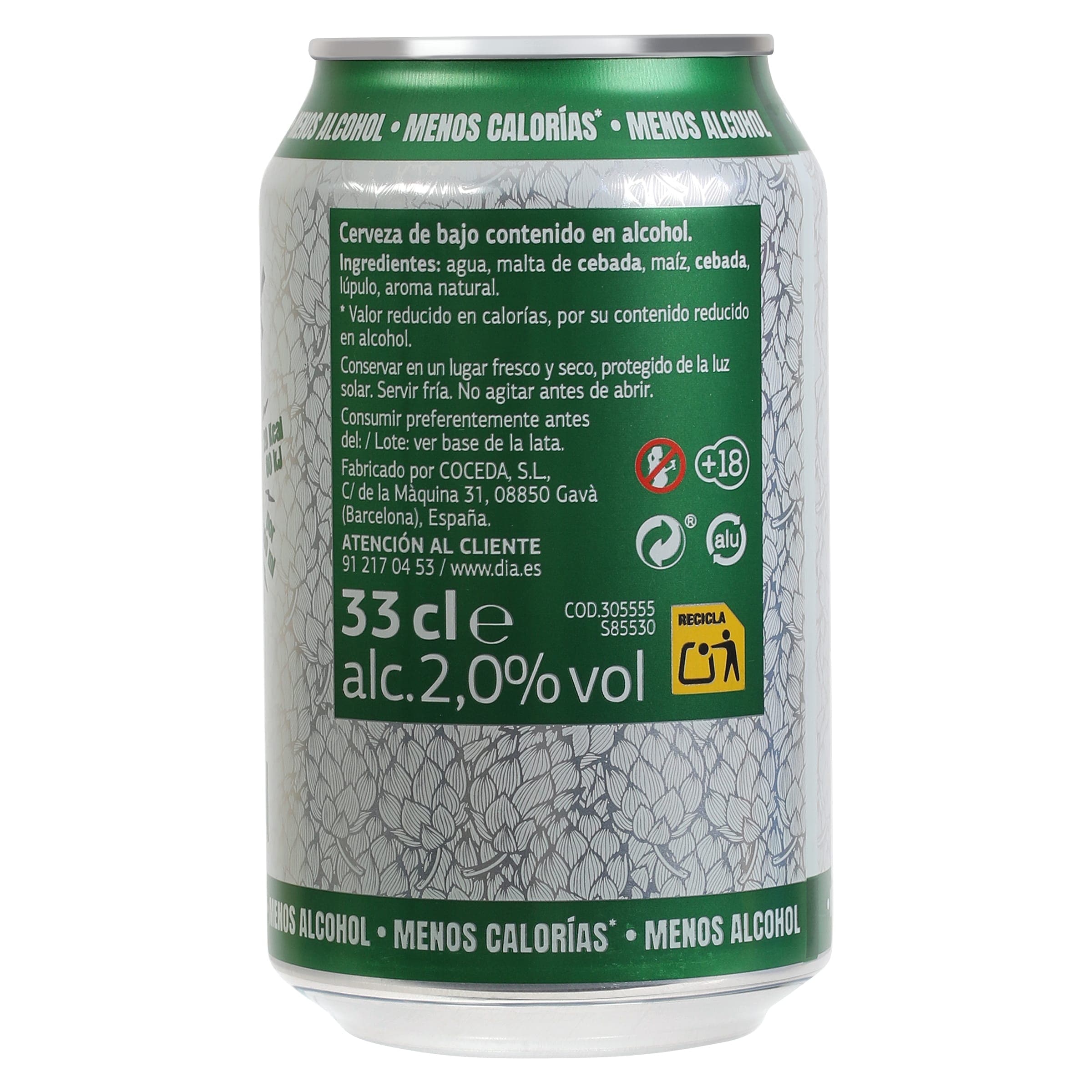 Cerveza baja en calorías Dia Ramblers 33 cl