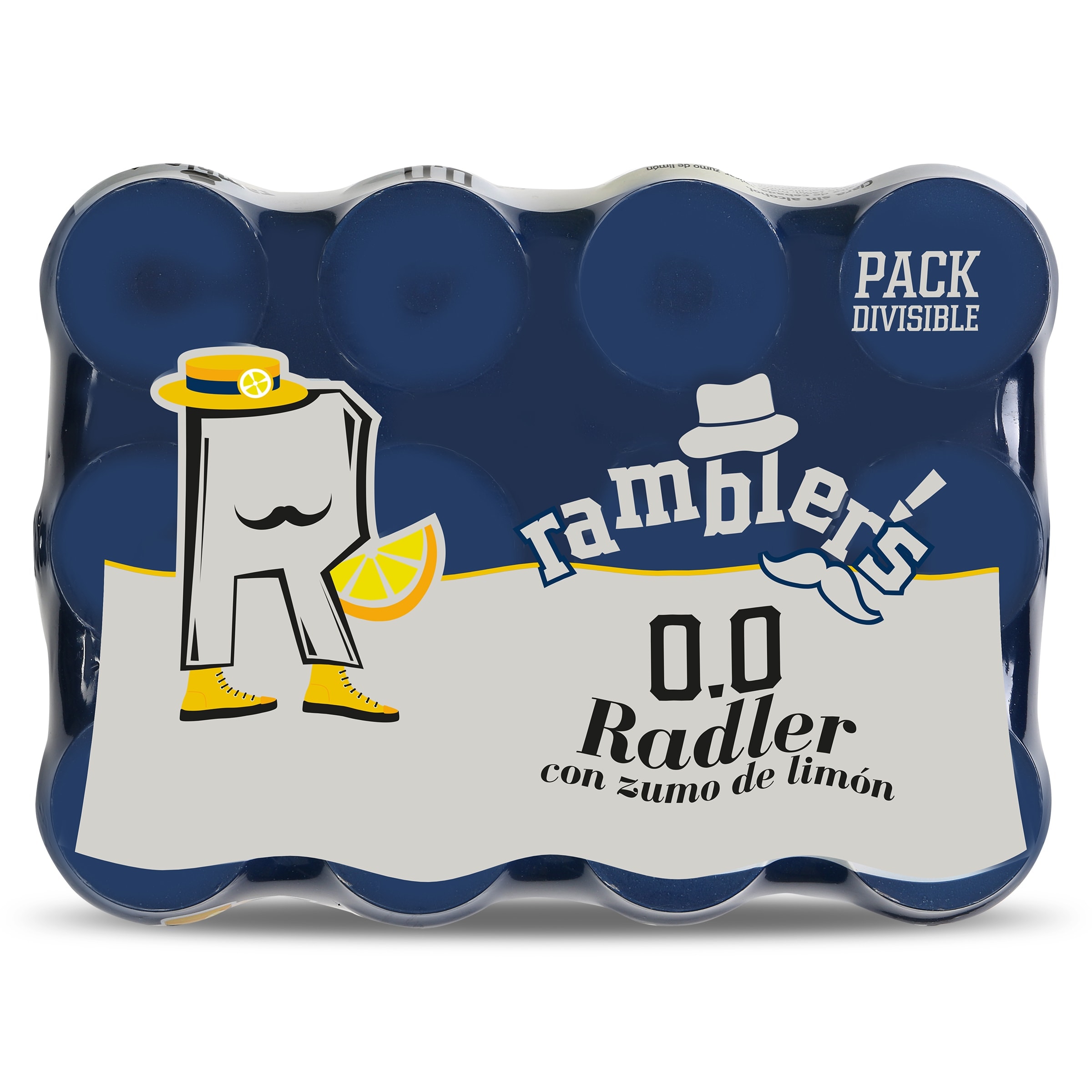 Cerveza radler sin alcohol Dia Ramblers pack 12 x 33 cl