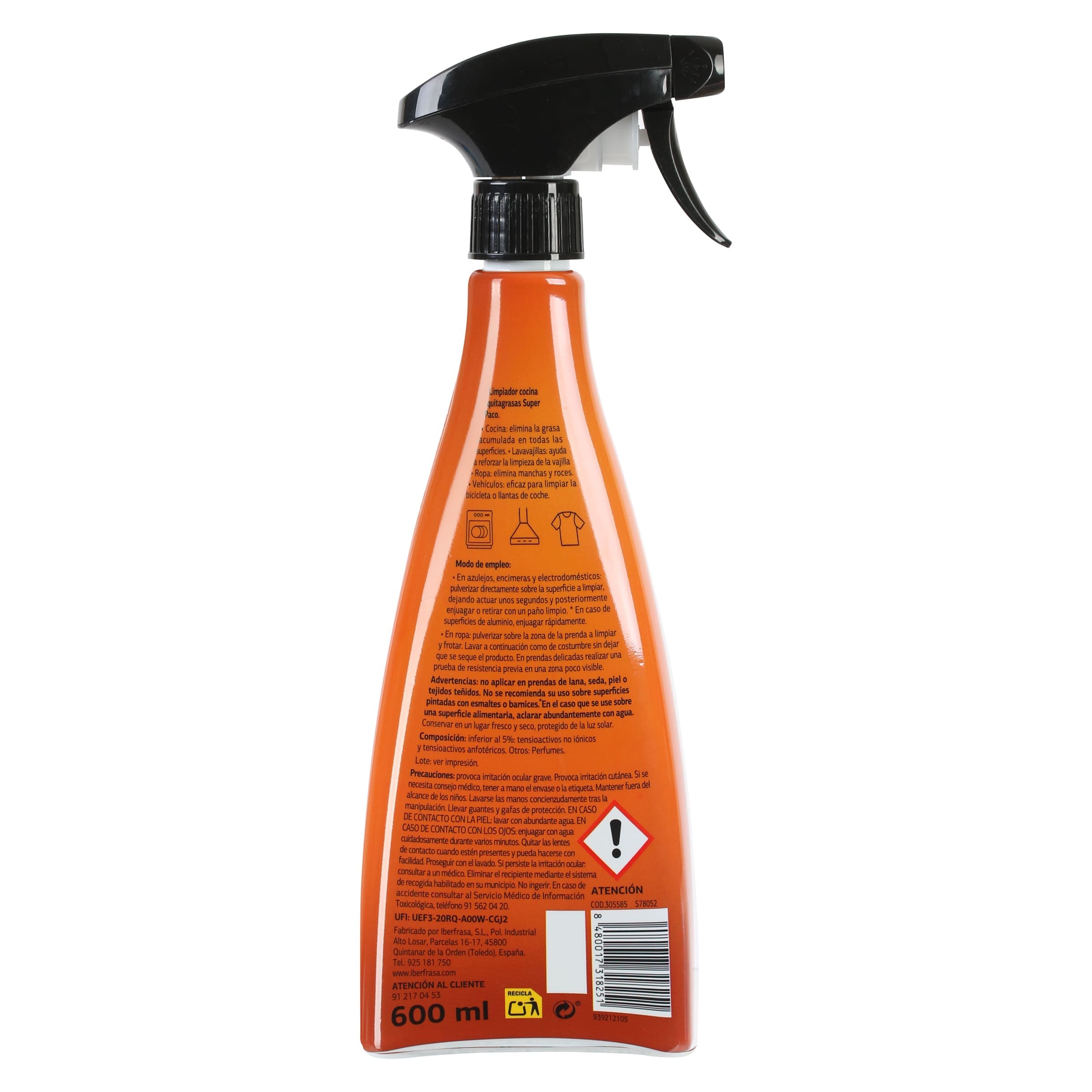 Limpiador de cocina quitagrasas Dia Super Paco 600 ml