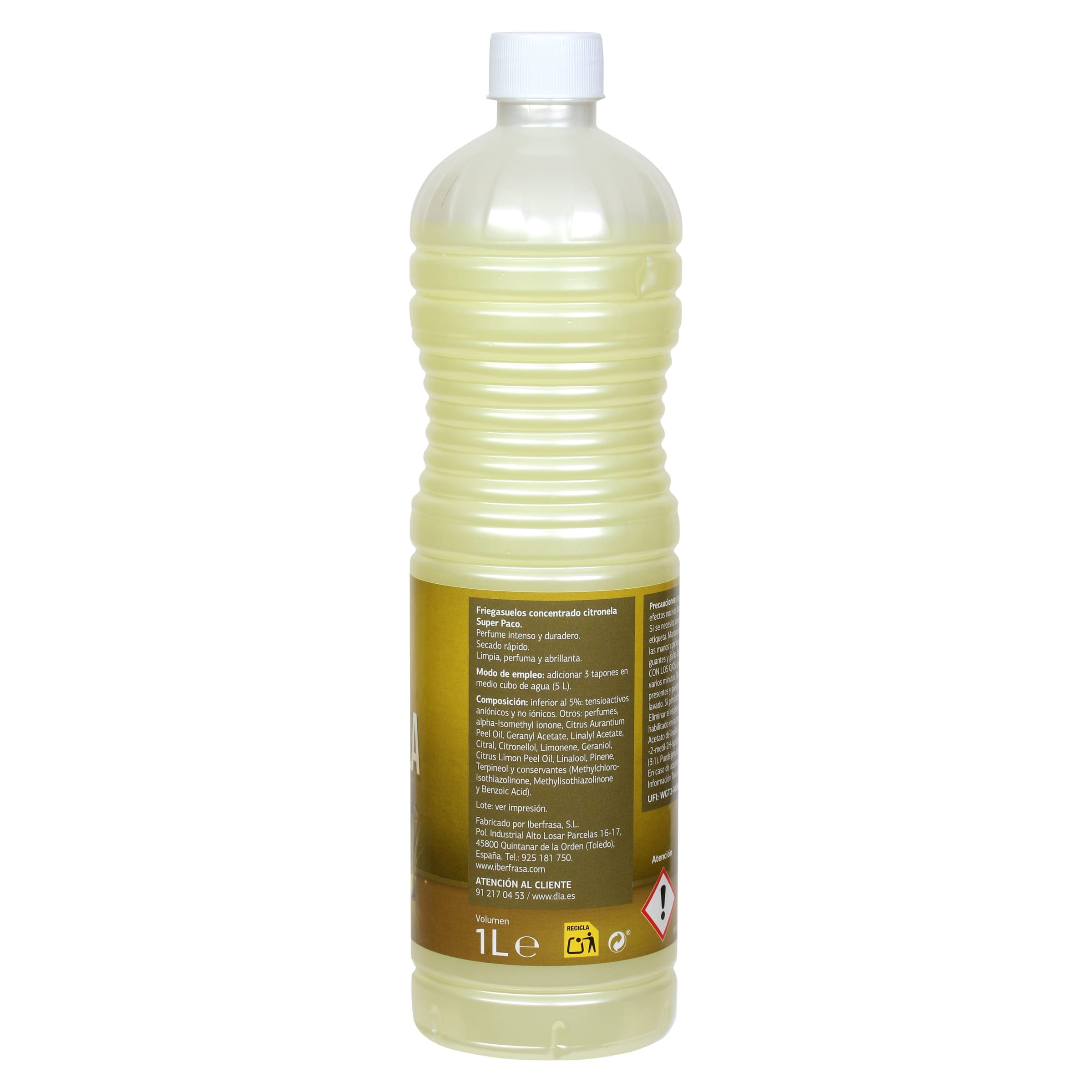 Friegasuelos concentrado citronela Dia Super Paco 1 L