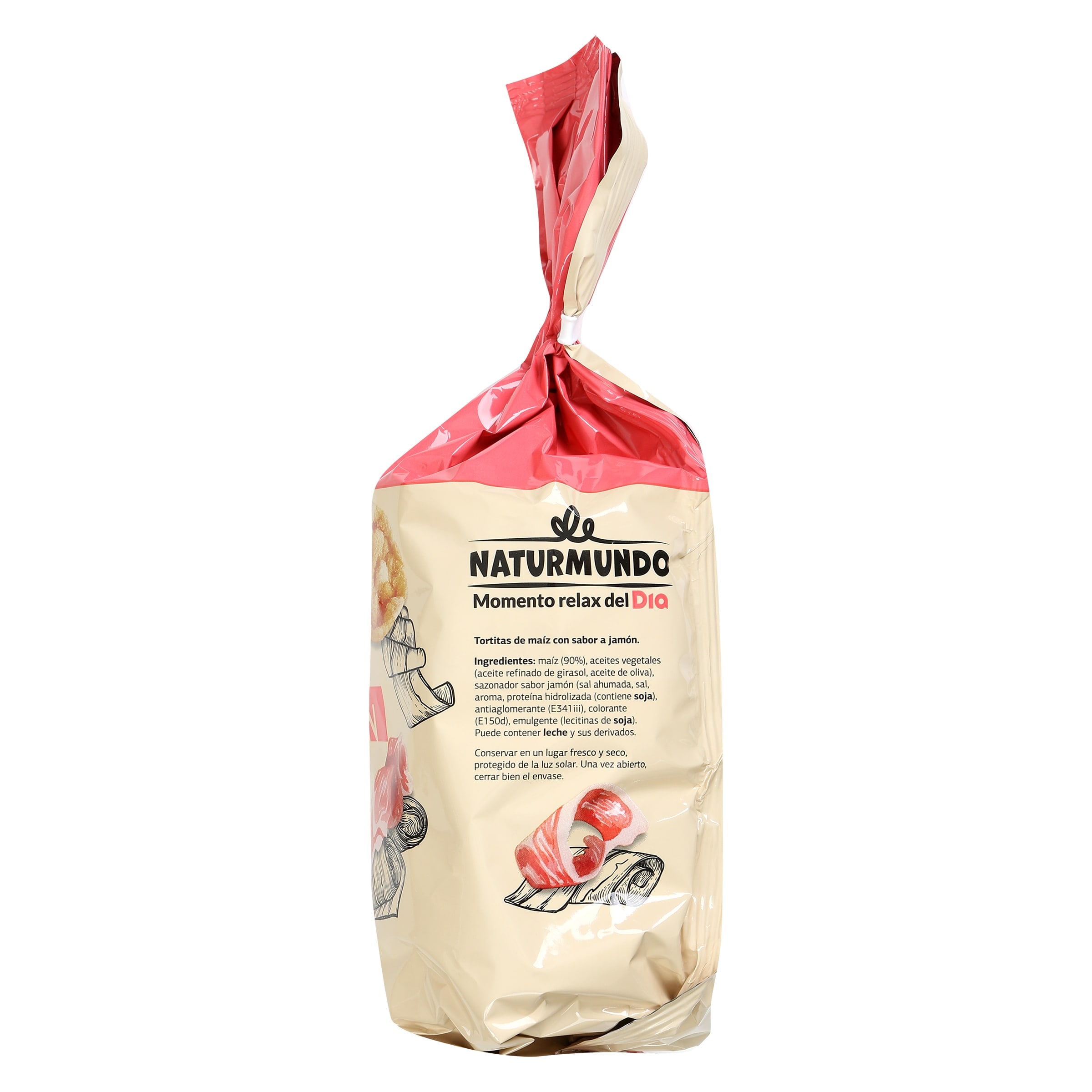 Tortitas sabor jamón Dia Naturmundo 123 g