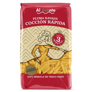 plumas rayadas coccion rapida 500 g