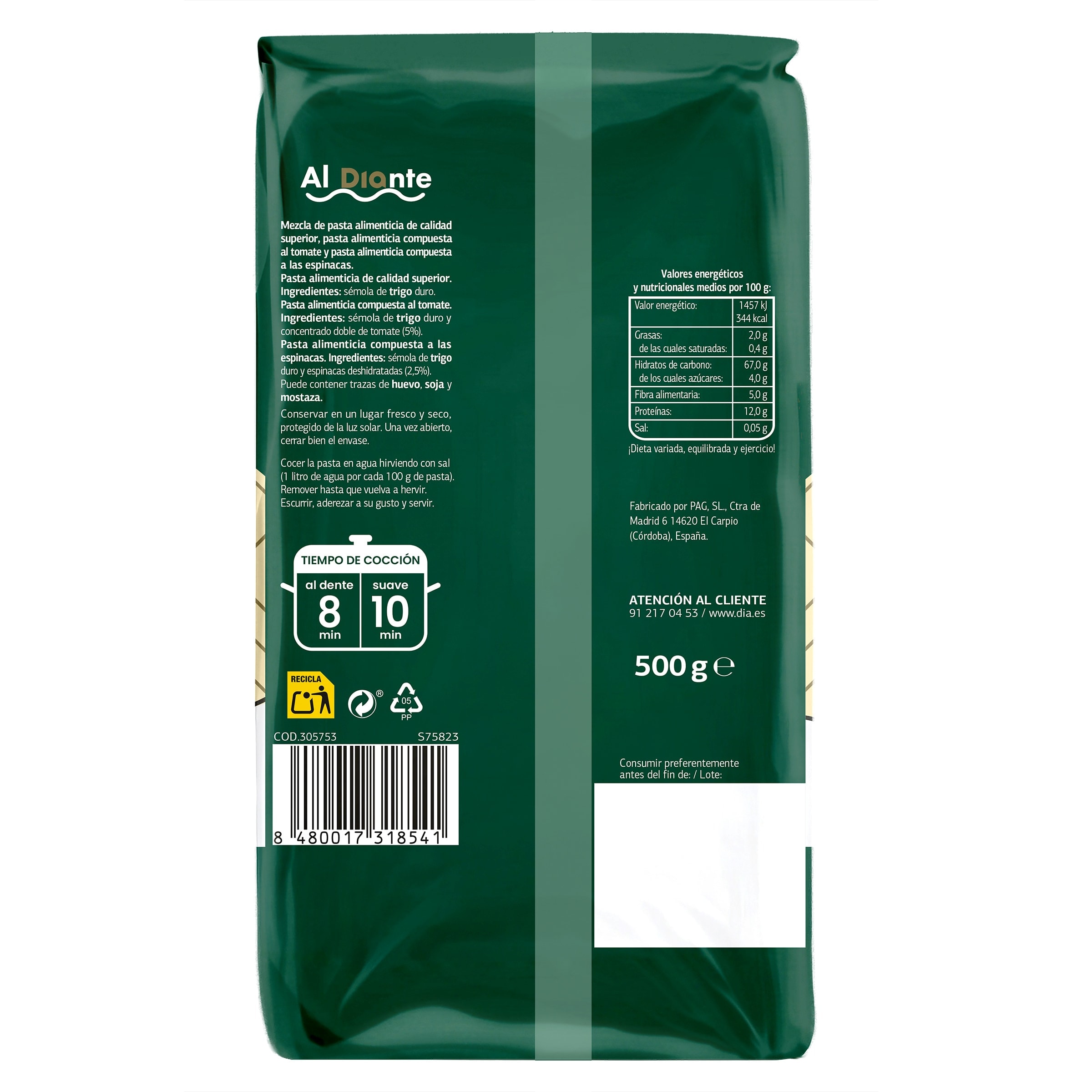 Pajaritas vegetales Dia Al Diante 500 g