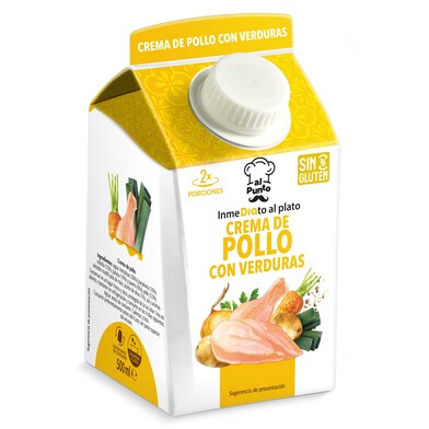 Crema de pollo con verduras Dia al punto brik 500 ml-0 Crema de pollo con verduras Dia al punto brik 500 ml-0