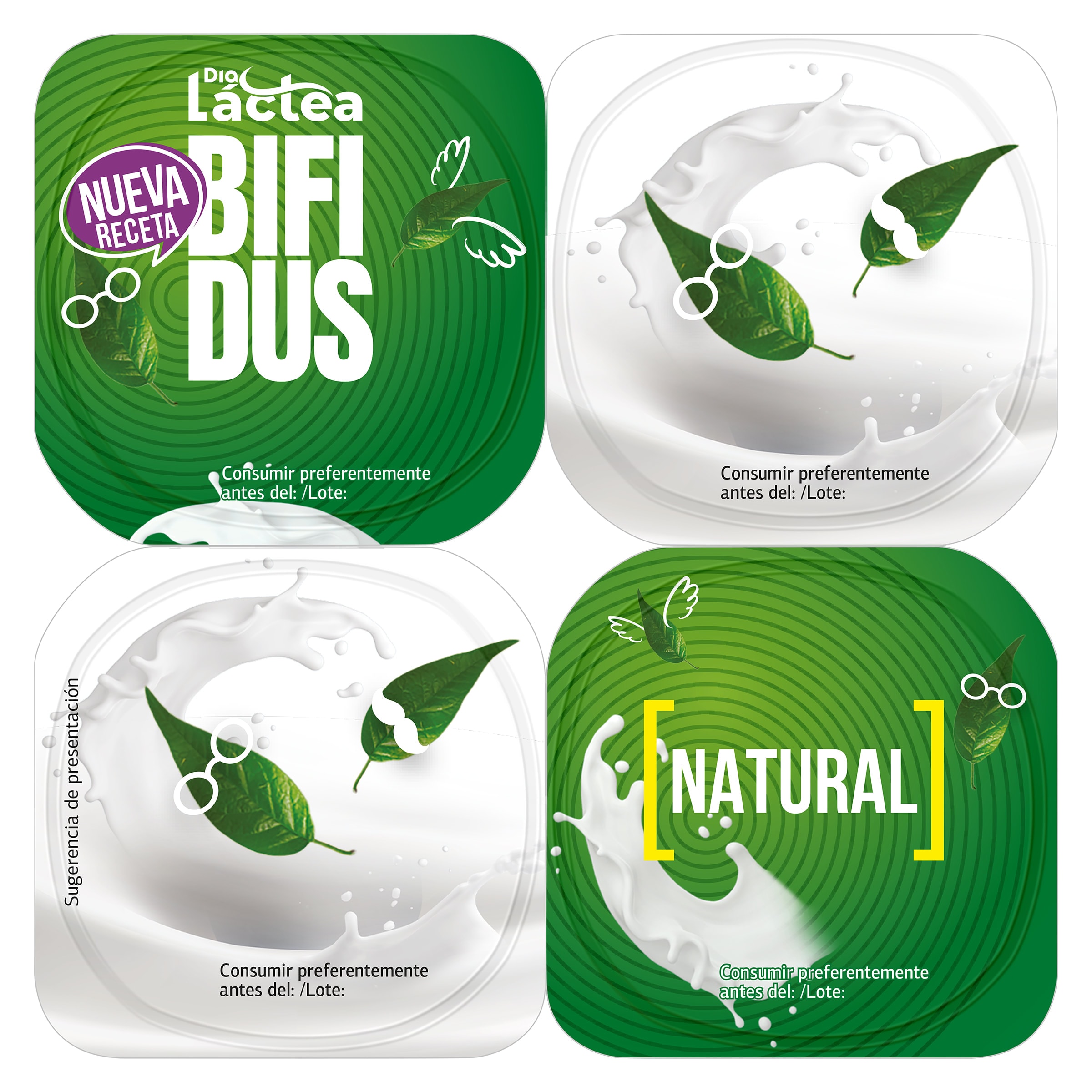 Bífidus natural Dia Láctea 4 x 125 g