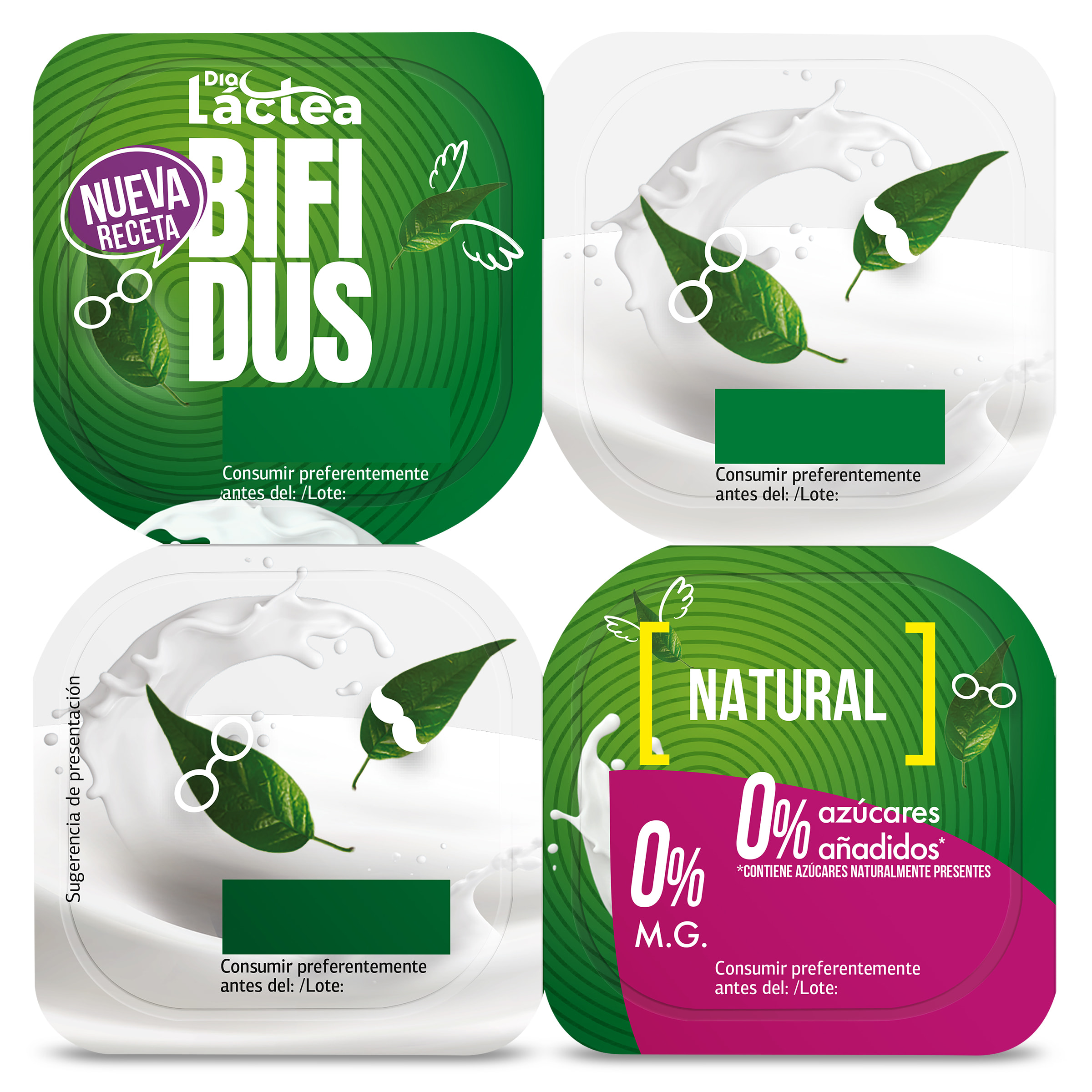 Bífidus natural doble 0% Dia Láctea 4 x 125 g