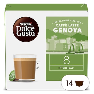 capsulas de cafe latte genova dolce gusto 14 unidades