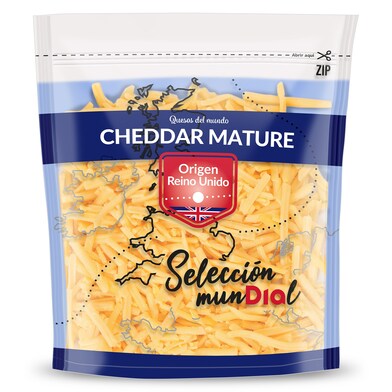 Queso cheddar rallado Selección Mundial de Dia bolsa 150 g-0 Queso cheddar rallado Selección Mundial de Dia bolsa 150 g-0
