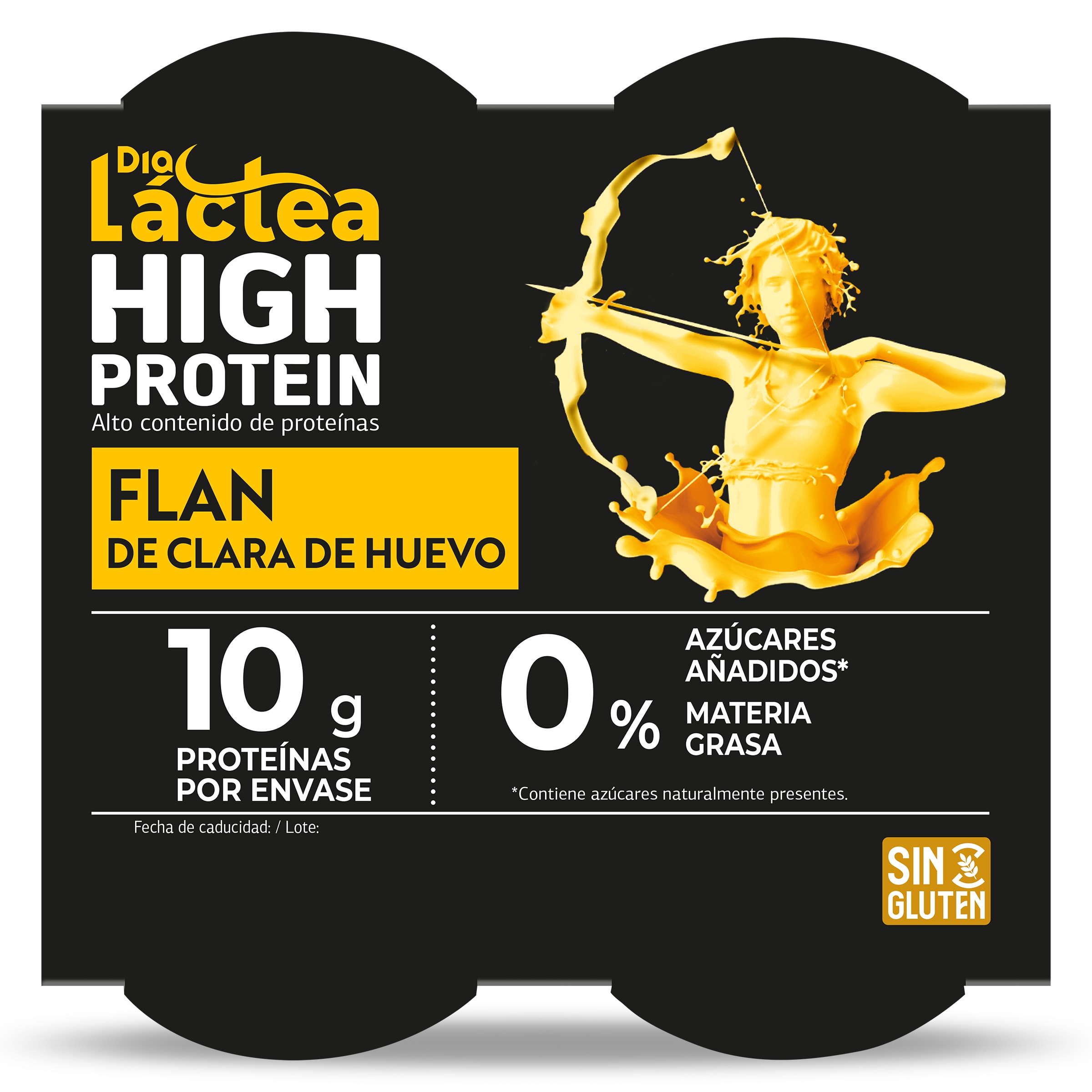 Flan de huevo alto en proteínas Dia Láctea 4 x 100 g
