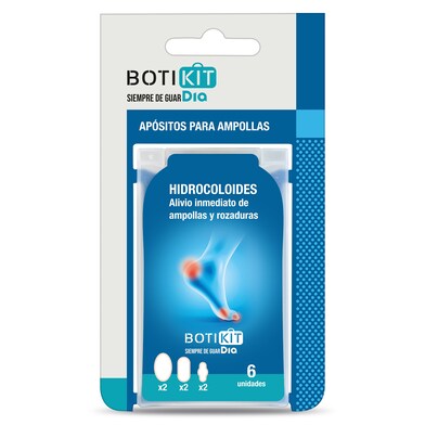 Apósitos hidrocoloides para ampollas Botikit de Dia caja 6 unidades-0 Apósitos hidrocoloides para ampollas Botikit de Dia caja 6 unidades-0