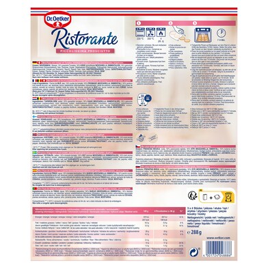 Mini pizzas piccolissima prosciutto Dr. Oetker Ristorante caja 288 g-1 Mini pizzas piccolissima prosciutto Dr. Oetker Ristorante caja 288 g-1