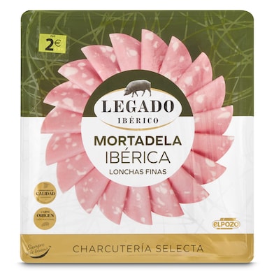 Mortadela ibérica Legado Ibérico bandeja 150 g-0