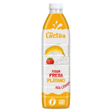 Yogur líquido sabor fresa y plátano Dia Láctea botella 1.5 Kg-0 Yogur líquido sabor fresa y plátano Dia Láctea botella 1.5 Kg-0