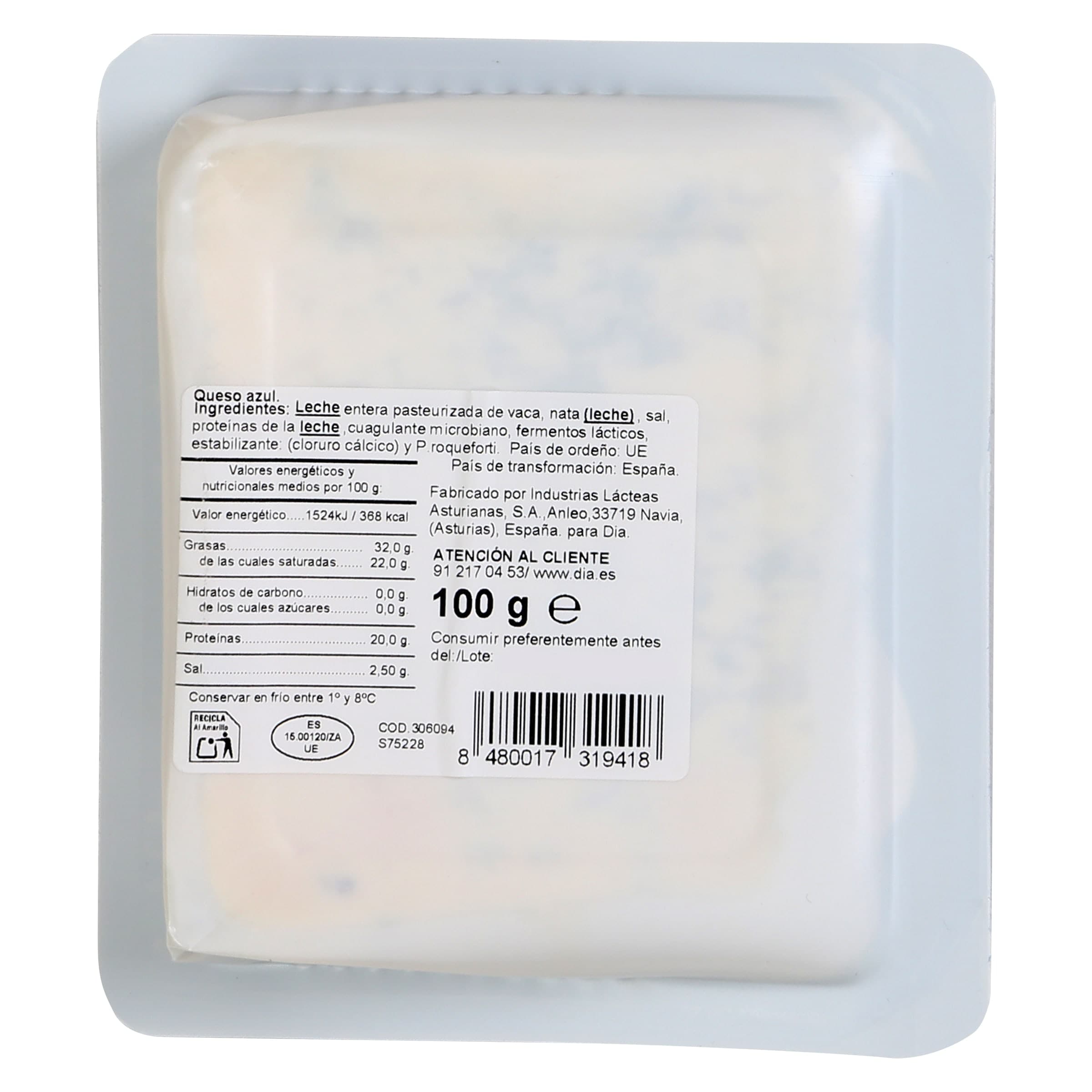 Queso azul Dia Láctea 100 g