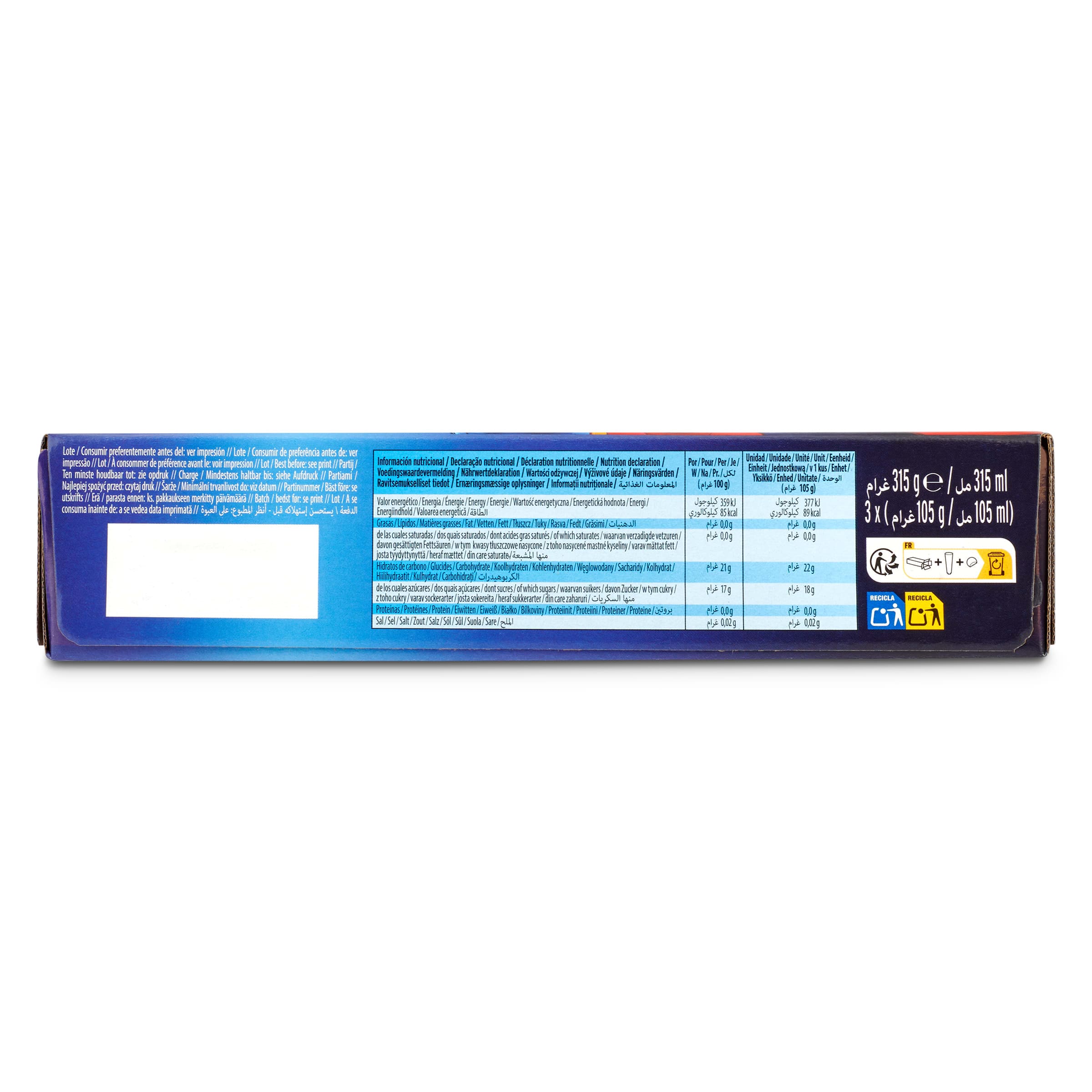 Helado sabor cola 3 unidades 315 g