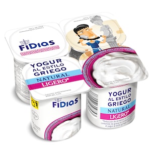 yogur griego natural ligero pack 4 x 125 g