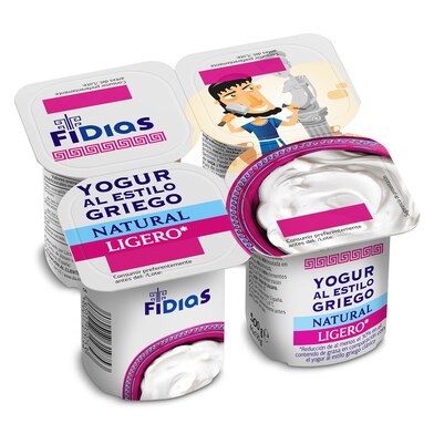 Yogur griego natural ligero Fidias de Dia pack 4 x 125 g-0 Yogur griego natural ligero Fidias de Dia pack 4 x 125 g-0