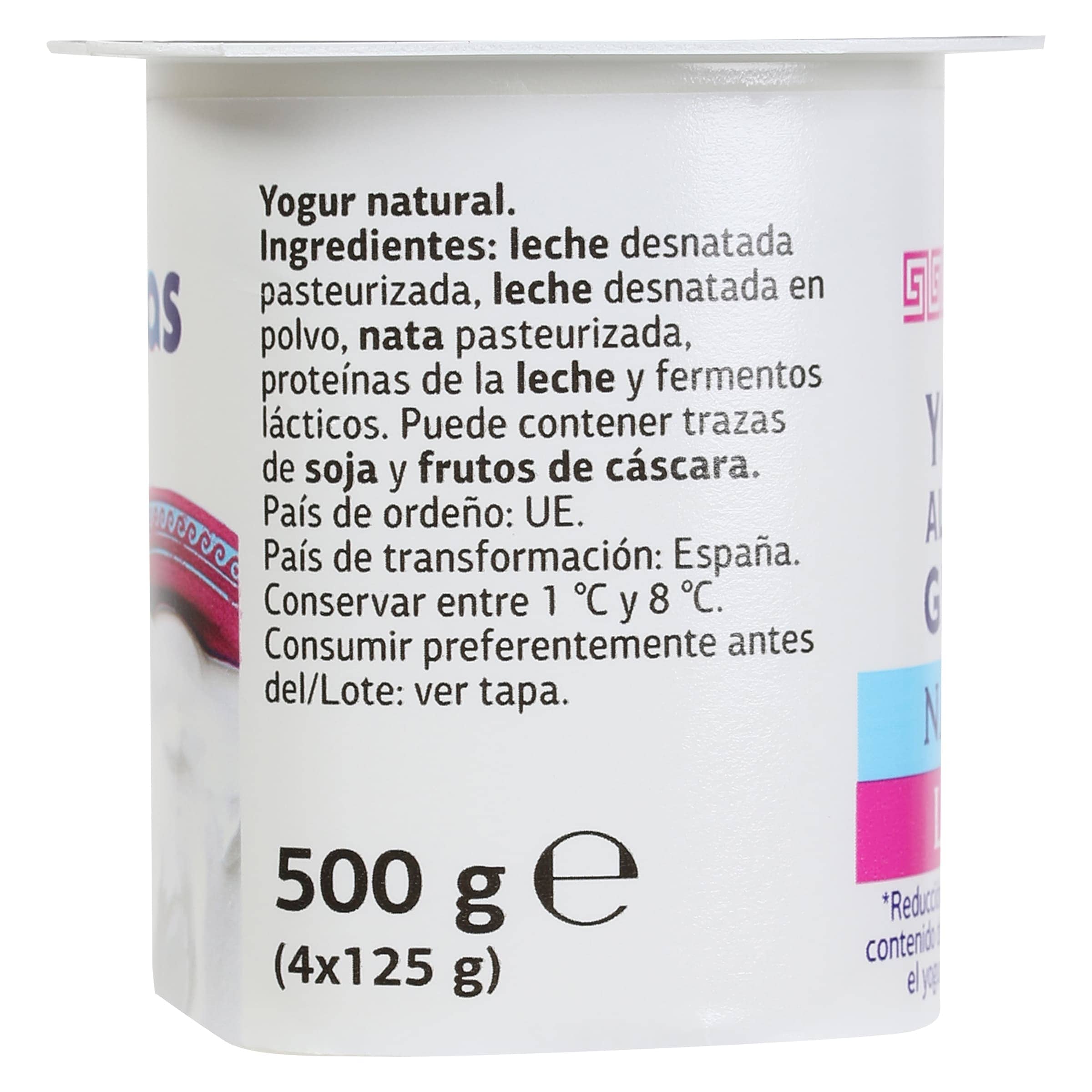 Yogur griego natural ligero Dia Fidias 4 x 125 g