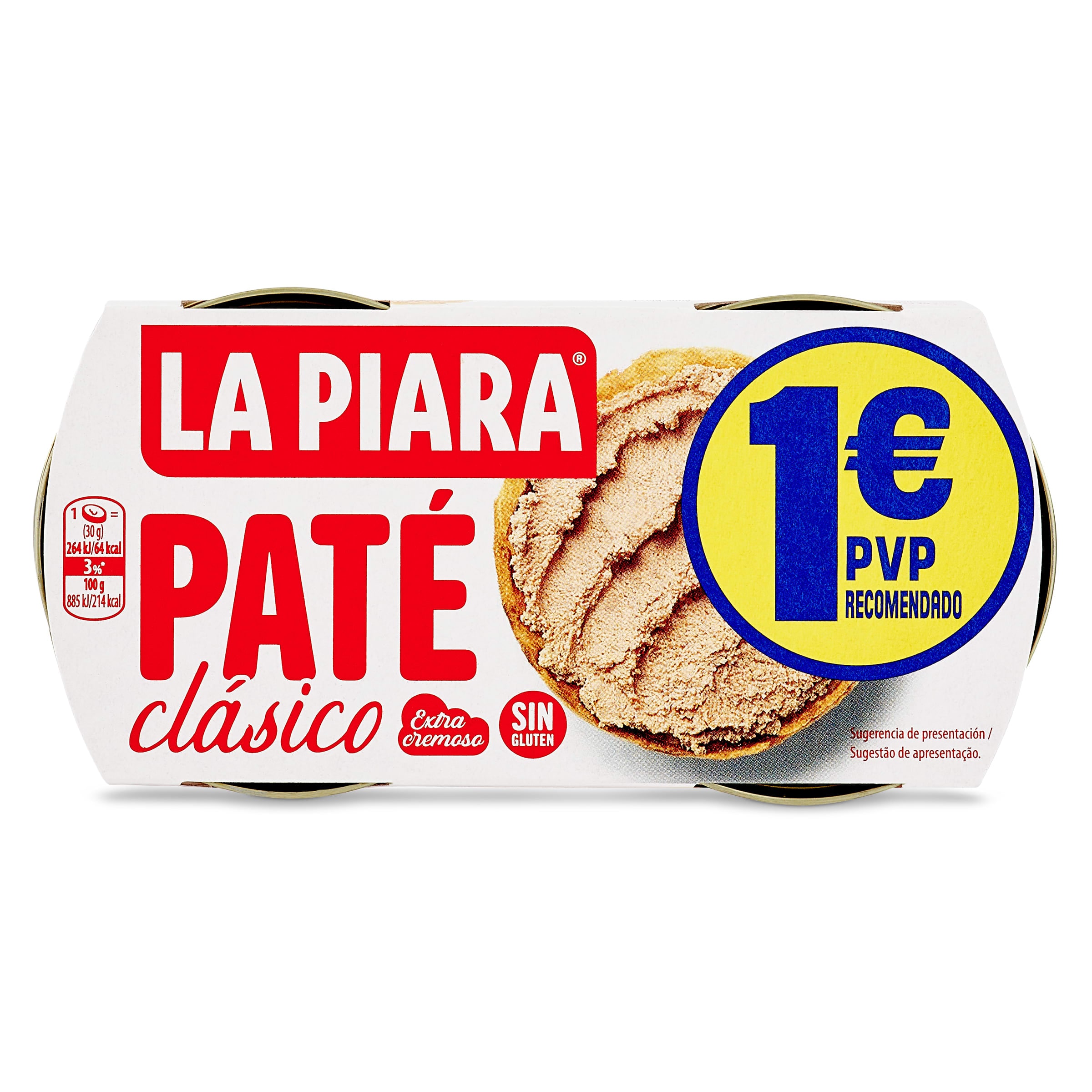 Paté clásico La piara 2 x 75 g