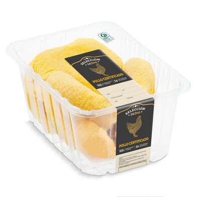 Pollo entero certificado Selección de Dia bandeja 2 Kg aprox.-0 Pollo entero certificado Selección de Dia bandeja 2 Kg aprox.-0