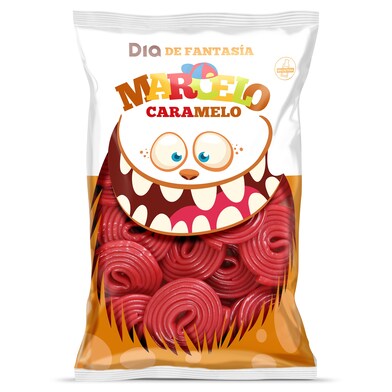 Regaliz rueda rojo Marcelo Caramelo de Dia bolsa 225 g-0