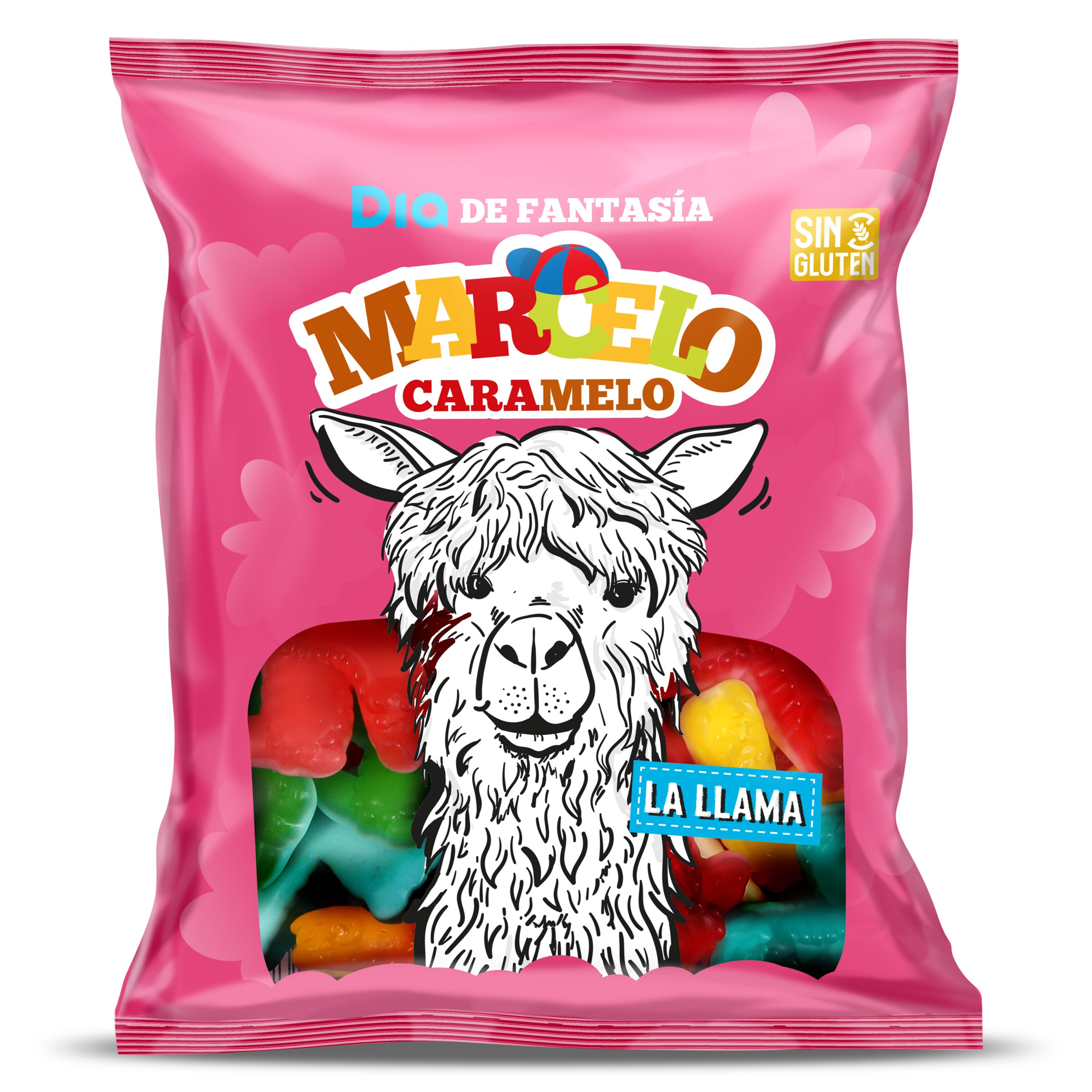 Golosinas llamas Marcelo Caramelo de Dia bolsa 100 g