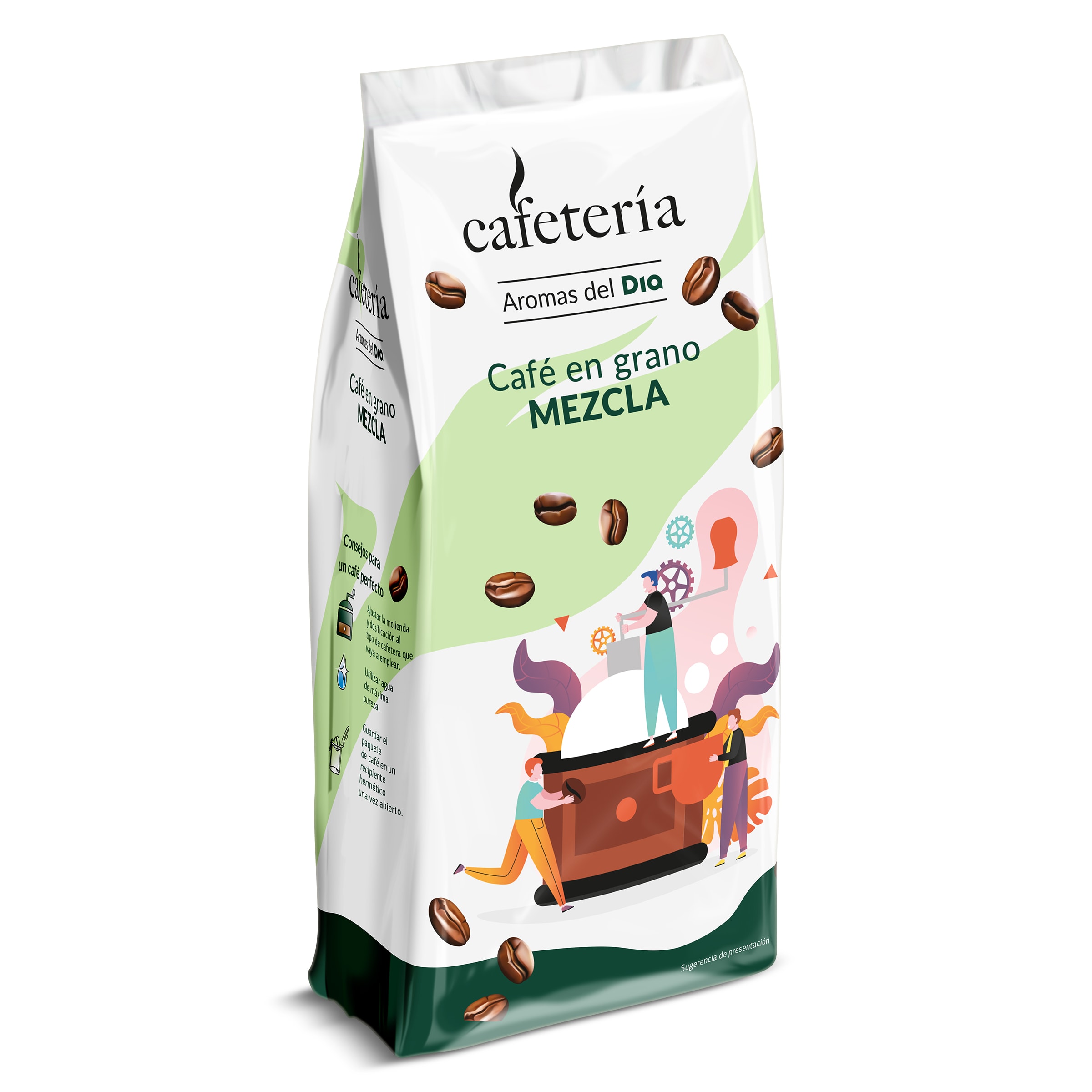 Café en grano mezcla Cafetería de Dia bolsa 500 g