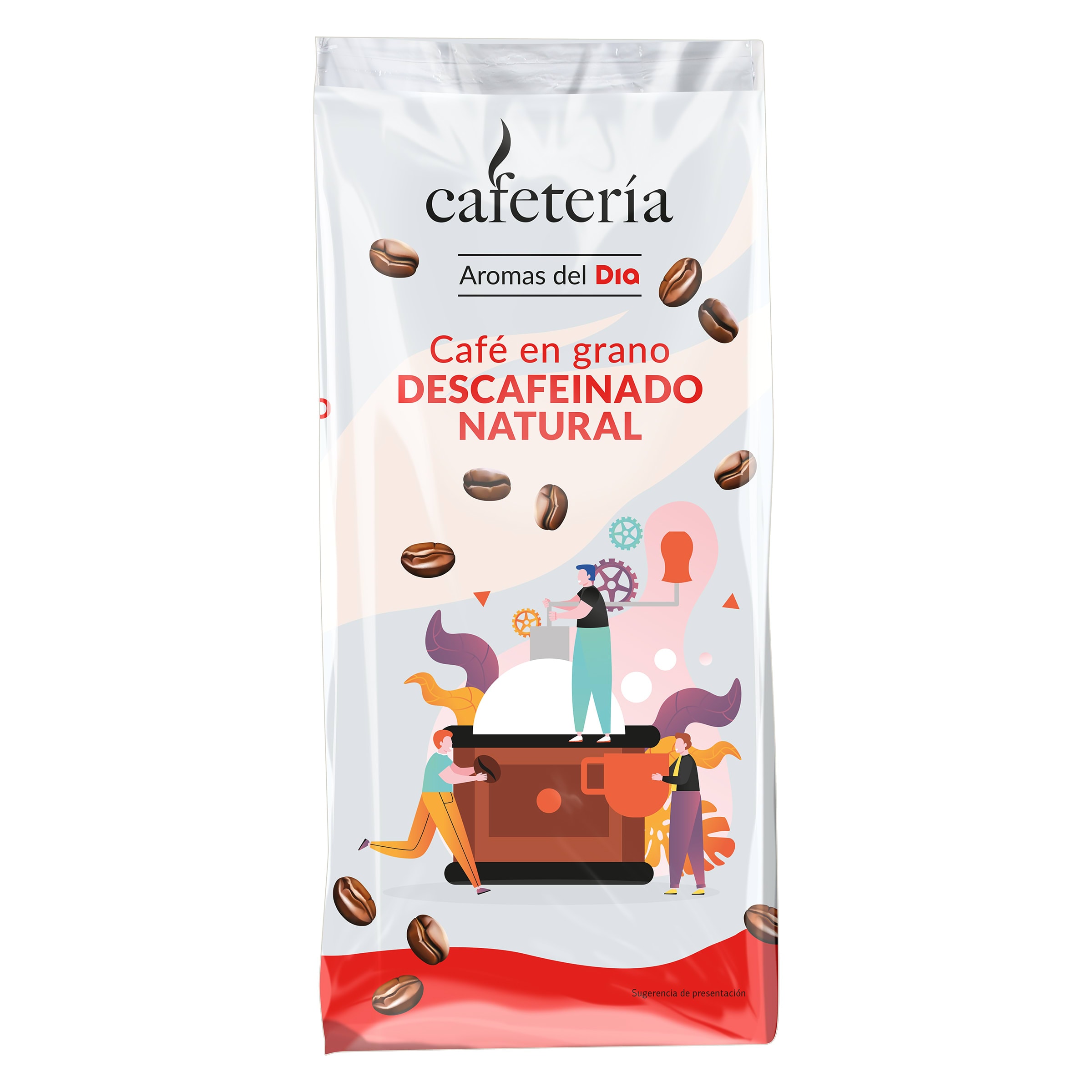 Café en grano descafeinado natural Dia Cafetería 500 g