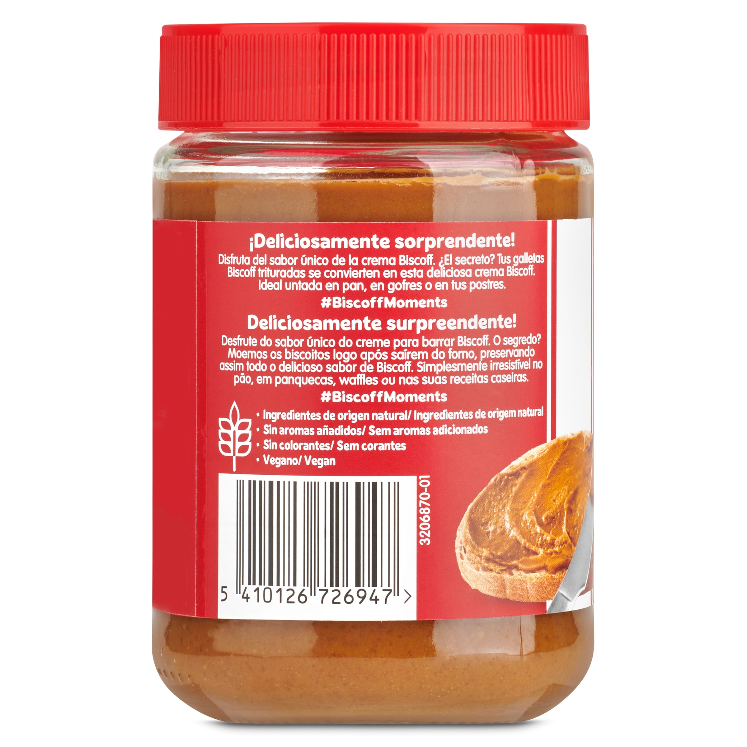 Crema de galletas crunchy Lotus 380 g