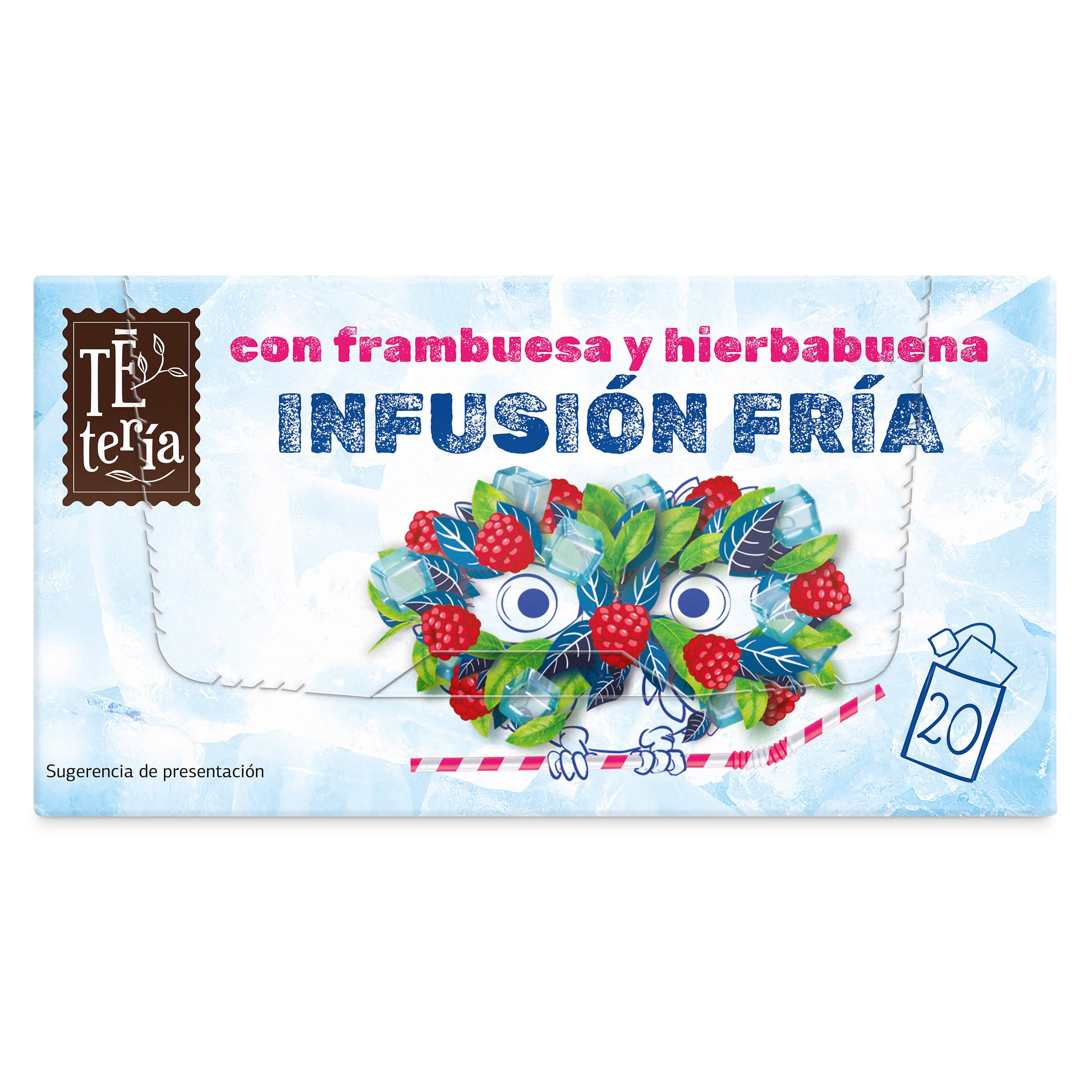 Infusión fría con frambuesa y hierbabuena Dia Tetería 20 unidades